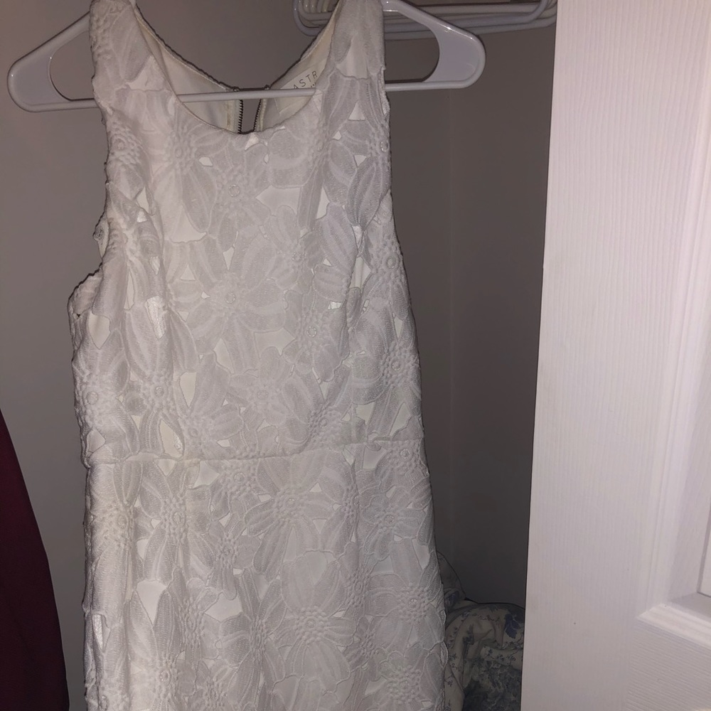 White lace ASTR dress